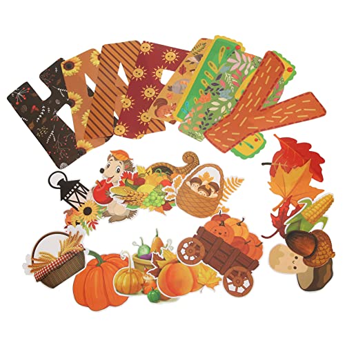 1 Satz Bulletin Board Papier schneiden Pinnwandausschnitte Papierausschnitte fallen papierschere decoupage Thanksgiving-Bulletin-Board-Dekorationen Kindergartendekoration Colorful JEWEDECO von JEWEDECO