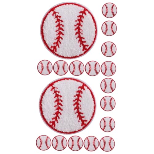 20 Stk Baseball-Patch kleine Hutflecken Mantelflicken Kleidungsflecken für den täglichen Gebrauch schuhreparatur stickrahmen Kleidung liefert Mantel Versorgung Handtuchstickerei JEWEDECO von JEWEDECO