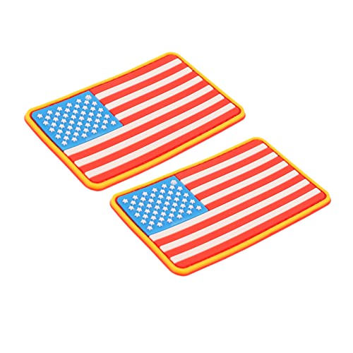 2St Sternenbanner Abziehbilder zum Basteln Americana-Dekor Flecken von uns Armbinden dekoaufkleber dekorative sticker DIY-Patches Aufkleber mit amerikanischer Flagge PVC Yellow JEWEDECO von JEWEDECO