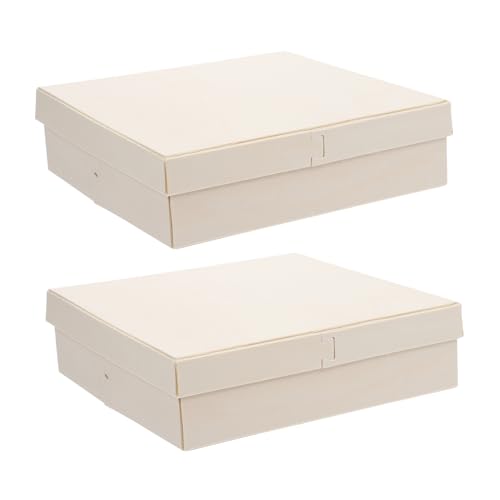 2St aus Holz storage boxes aufbwahrungs-box süsigkeitbox süsüigkeiten box schokoladen box Körbe Verpackung für Snacks Dessert- JEWEDECO von JEWEDECO