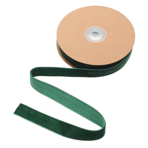 JEWEDECO 1 Rolle Beflockungsband Festival-handwerksband Heimgeschenkband Geschenkband Zum Verpacken Geschenkband Zum Basteln Party-verpackungsband Bowknot-gurt Packen Bänder Nylon Green von JEWEDECO