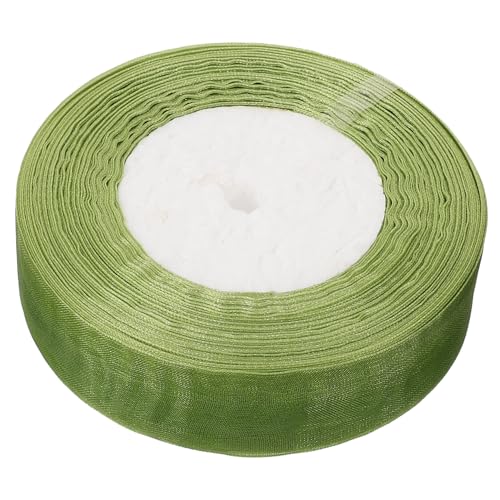 JEWEDECO 1 Rolle Chiffon-band Schneidbares Bastelband Gefertigtes Band Paketband Für Den Täglichen Gebrauch Schneidbares Paketband Geschenkband Für Den Täglichen Gebrauch Green Nylon von JEWEDECO