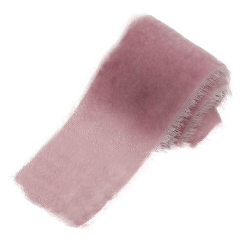 JEWEDECO 1 Rolle Rohkantenband Dekorative Bänder Fransenbänder Geschenkband Selber Machen Haarklammerband Elegantes Geschenkband Kuchenverpackungsbänder Schleife Polyester von JEWEDECO