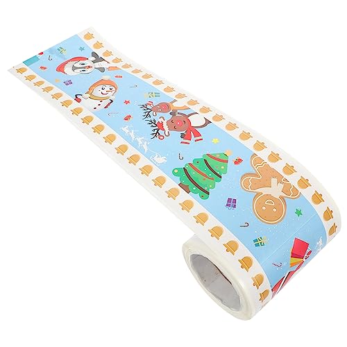 JEWEDECO 1 Rolle Wandaufkleber mit Weihnachtsrand Aufkleber für Weihnachtsbulletins Pinnwand-Grenze Grenzpapier Tafelrand scrapbook scheckheft Weihnachtsrandbesatz auswechselbare Randleiste von JEWEDECO