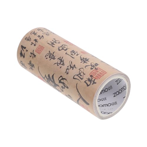 JEWEDECO 1 Rolle Washi-Tape Scrapbook-Klebeband Vintage-Klebeband Abdeckband Washi-Klebeband Dekorative Klebebänder Aufkleber zum Basteln Scrapbooking Washi Tape Japanisches Papier Brown von JEWEDECO