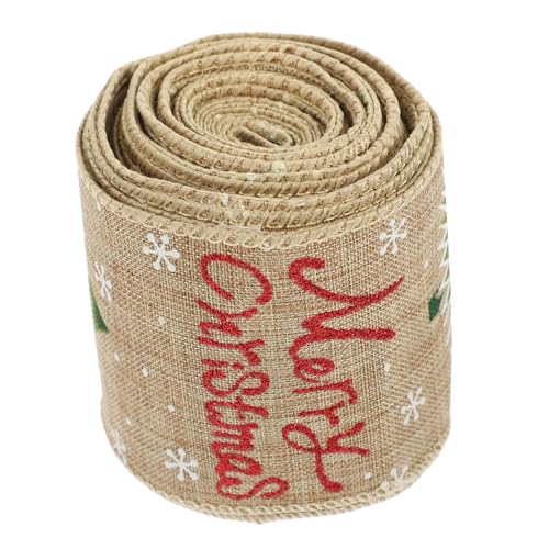 JEWEDECO 1 Rolle Weihnachtsband, Geschenkverpackungsbänder, Geschenkband, Partybänder, DIY Weihnachtsbaumband, Geschenkband, Weihnachtsband, Schleifenherstellungsbänder, Band Für von JEWEDECO