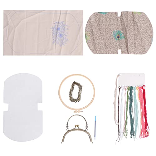 JEWEDECO 1 Satz DIY-Material-Kit Herstellung Stoff Armbänder Stickerei-Kits Bausatz repair kit sticken für anfänger Taschenmaterial selber machen Werkzeuge für Schulterhandtaschen Beige von JEWEDECO