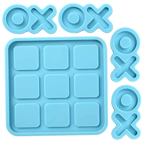 JEWEDECO 1 Satz Xo-board-form De Para Gelatinas Handwerkliche Form Spielformen Brettformen Schach Tischspielform Silikonformen Süßigkeitenformen Süßigkeiten Schimmel Sky-blue Kieselgel von JEWEDECO