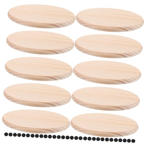 JEWEDECO 1 Set Untersetzer Getränkebecher Pad Tassengrundplatten DIY Zubehör Tassenpads Hitzebeständige Tassenmatte Holz von JEWEDECO