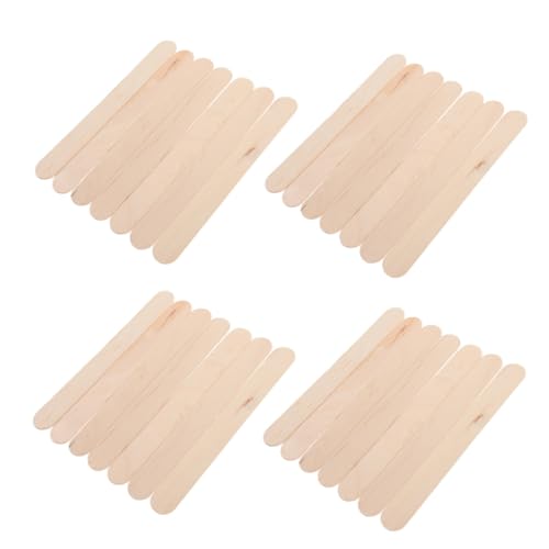 JEWEDECO 10 Packungen Farbe Eis am Stiel Cakesicle-Formstab Eisstiele für farbiges Eis am Stiel Cakesicle-Sticks Eisstangen DIY Bastelmaterial Zungenspatel Holz Bastelstäbchen Masse Stock von JEWEDECO