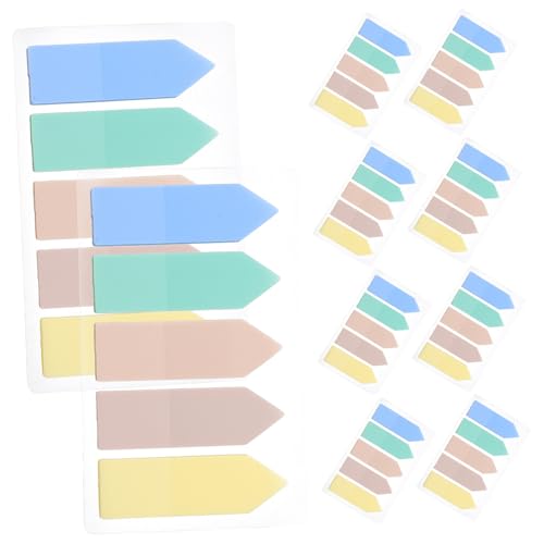 JEWEDECO 10 Sätze Klassifizierungsindex Aufkleber Farbige Tabs Farbige Etiketten Bunte Etiketten Seitenmarker Haftnotizen Buchmarker Tabs Seitentabs Flaggen Satzmarker von JEWEDECO