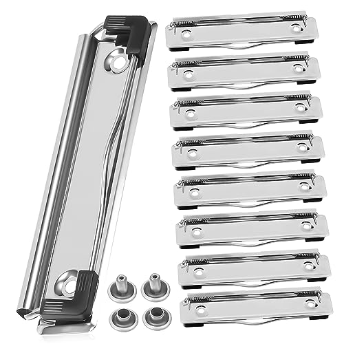 JEWEDECO 10 Stk Aktenordner Clips Federbelastete Klemmbrettklammern Dokumentenablageklammern Klemmbrettklemmen Teile Aus Der Zwischenablage Zwischenablagen Masse Geldbinder-clip Metall von JEWEDECO