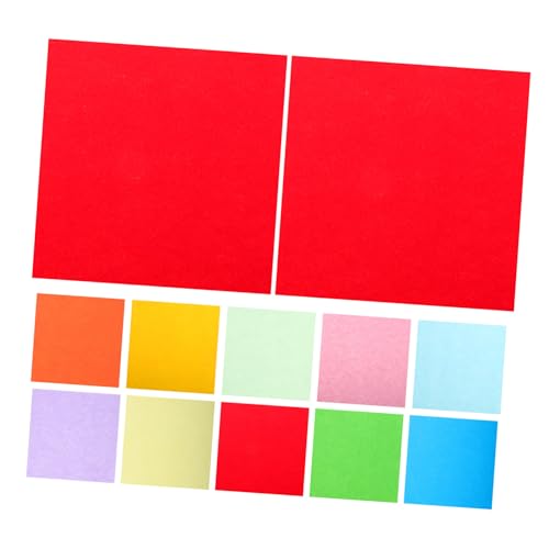 JEWEDECO 100 Blatt DIY Buntes Origami-papier Für Kinder, Quadratisches Faltpapier Zum Basteln, Basteln, Basteln, Basteln, Kartenpapier, Malen, Kartenpapier, Handgefertigtes von JEWEDECO