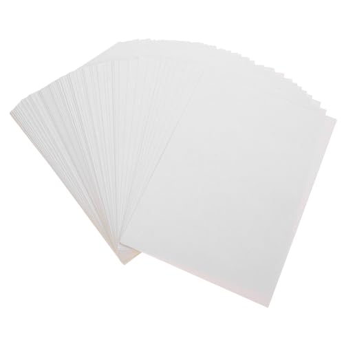 JEWEDECO 100 Blatt Druckerpapier Selbstklebendes Etikettenpapier Vinyl-aufkleberpapier Für Drucker Bedruckbares Vinyl-aufkleberpapier Bastel-vinylpapier Selbstklebendes Beschichtetes Papier von JEWEDECO