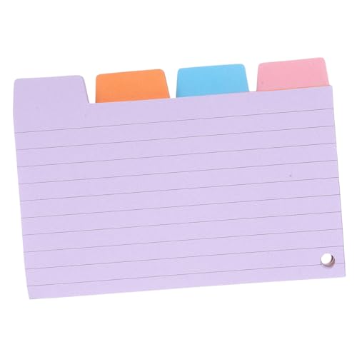 JEWEDECO 100 Blatt Indexnotizen Memoboard Nachrichtenschreibblöcke Schüler-notizblöcke Kleines Zettelchen Praktische Notizblöcke Haftnotizblock Notizblöcke Für Studenten Papier von JEWEDECO