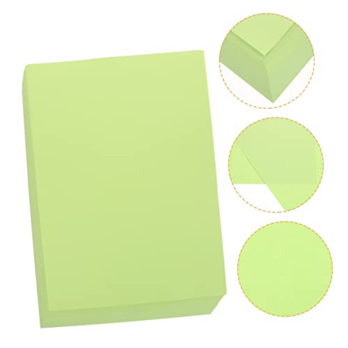 JEWEDECO 100 Blatt farbiges A4-Papier farbiges papier selber machen großes Zeichenpapier DIY-Papier faltpapier druckerpapier bunt Bastelpapier für kinder Origami-Papierkind Light Green von JEWEDECO