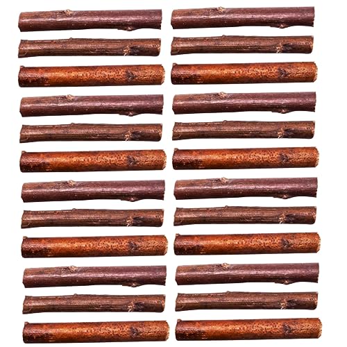 JEWEDECO 100 Stk Zweig Dekoration Log-Sticks für DIY Miniaturdekoration dekorative Zweige Feenzaunstäbe holzstäbchen papierschere label Kindergartendekoration Wohnaccessoires hölzern Brown von JEWEDECO