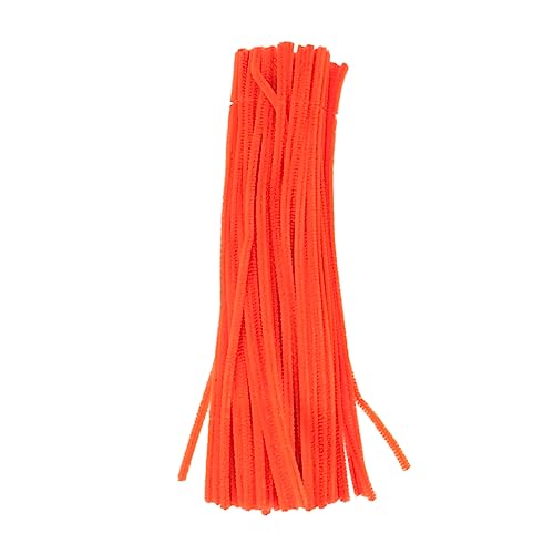 JEWEDECO 100 Stück Flexible üschstäbe Orange Für Kinder Ideal Zum Basteln DIY Projekte Und Frühe Bildung Perfekt Für Kreative Bastelideen Und Kindergeburtstagsaktivitäten von JEWEDECO