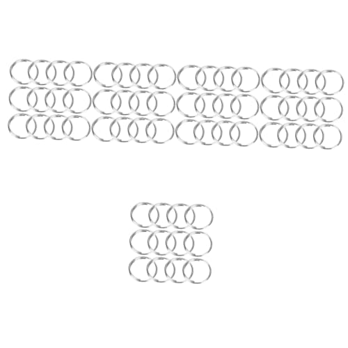 JEWEDECO 1000 Stk Schlüsselbund Spaltringe Masse Schlüsselanhängerring Schlüsselanhänger Für Diy Runder Schlüsselanhänger Bulk-schlüsselringe Geteilter Schlüsselring Silver Rostfreier Stahl von JEWEDECO