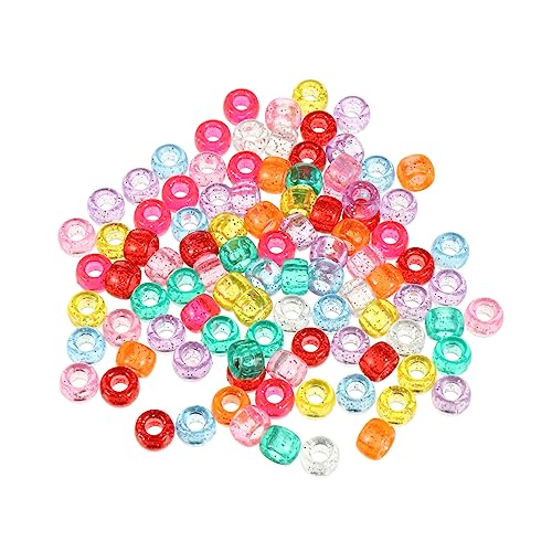 JEWEDECO 1000 Stück DIY Handgefertigte Acrylperlen Lochfass Reisperlen Schmuckzubehör Bunt Bastelmaterial Für Armbänder Halsketten Und Dekoration von JEWEDECO