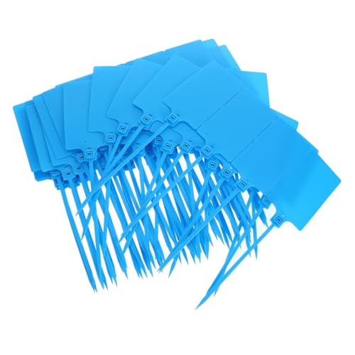 JEWEDECO 100st Anhänger Zum Aufhängen Etikettieretiketten Für Den Versand Kofferanhänger Kabelanhänger Aus Kunststoff Tags Zur Beschriftung Versandetiketten Mit Kabel Draht-tags Pp Blue von JEWEDECO