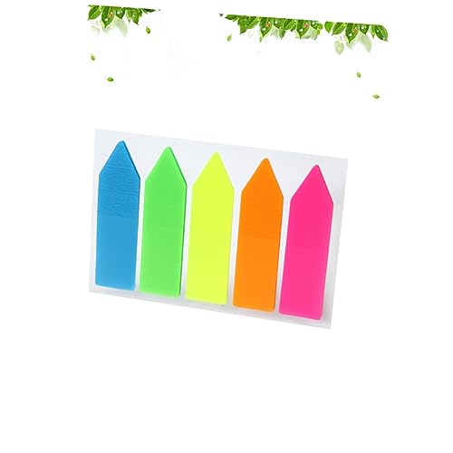 JEWEDECO 10St klebriger Papierblock bookmarks book marks office supplies umessen büromaterial bürozubehör labels stickers Farbige Markierung massge Notizblock Notizen Memo-Registerkarten von JEWEDECO