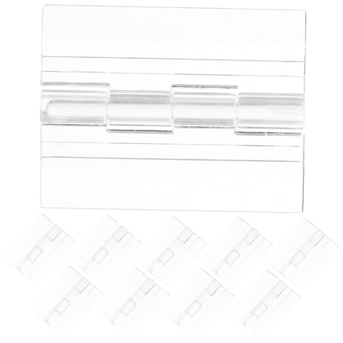 JEWEDECO Scharniere Schrankscharniere 10er Set Transparente Hinges Klappscharnier Für Schrank Und Schublade Ideal Für Und Öbelanwendungen Hochwertige Organische Hinges von JEWEDECO