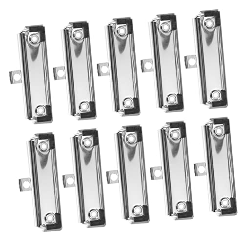 JEWEDECO 10st Briefpapier-clip Zwischenablage-hardware Clips Zwischenablagen-hardware Mini-klemmbrett Schreibwaren Malbrett Klemmbrettklemme Zwischenablagen Masse Dokumentenklammern Metall von JEWEDECO