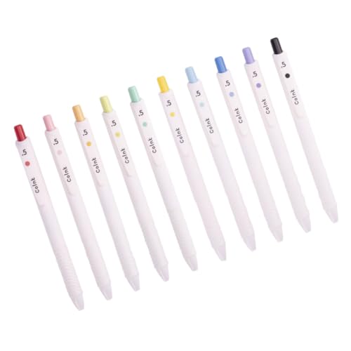 JEWEDECO 10st Farbiger Gelstift Kugelschreiber Tragbarer Zeichenstift Zarter Zeichenstift Kleiner Markierungsstift Schreibstift Für Den Täglichen Gebrauch Multifunktionsmalstifte Plastik von JEWEDECO