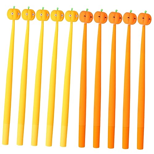 JEWEDECO 10st Halloween Kürbis Stift Büroschreibstift Kreativer Gelstift Schöner Gelstift Süße Stifte Masse Süßer Gelstift Kugelschreiber Schülerbriefpapier Stifte Für Mädchen Plastik von JEWEDECO