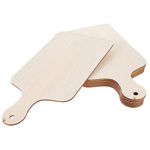 JEWEDECO 10st Quadratisches Holz Schild Hackbrett Holziges Spielzeug Schneidebrett Selber Zeichnen Mini-speisenbrett Schneidebrett Für Wurstbretter Unfertiges Schneidebrett Mini-spielzeug von JEWEDECO