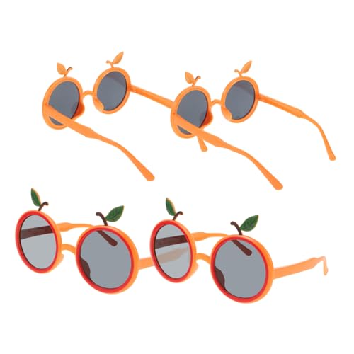 JEWEDECO 12 Stk Gläser in oranger Form Luau Partybrille hawaiianische Partybrille Brillenkostüm kindersonnenbrille kinder sonnenbrille Partyartikel für Kinder dekorative Partygläser Abs von JEWEDECO