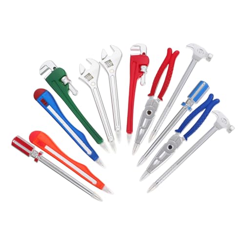 JEWEDECO 12st Hardware-tool-stift Kugelschreiber Für Den Haushalt Lustige Stifte Füller Kinderwerkzeug-spielset Jungen Tintenkugelschreiber Schreibstift Schraubendreher Kinderstift Plastik von JEWEDECO