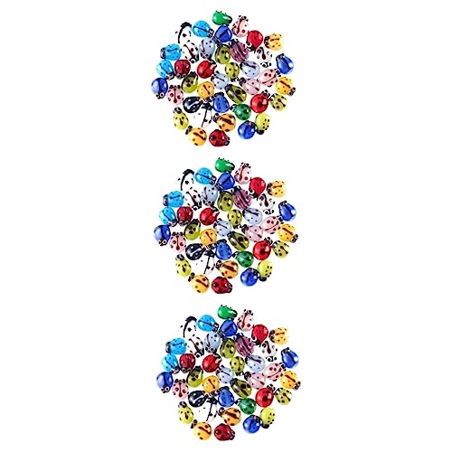 JEWEDECO 150 Stück Marienkäfer Glasperlen, Handgefertigte DIY Perlen, Dekorative DIY Perlen, Handgefertigte Bastelperlen, Stilvolle DIY Perlen, DIY Perlen Für Festivals, Manuelle von JEWEDECO