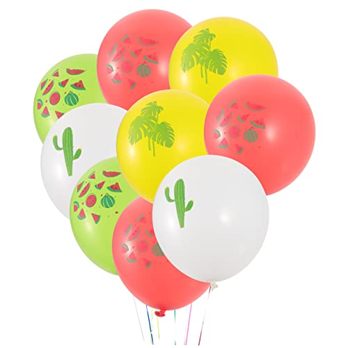 JEWEDECO 16St hawaiianischer Ballon Heliumtanks für Ballons Gänseblümchen Ballons mottoparty hawaii sommerdeko Dekorationen für Hawaii-Geburtstagsfeiern Thema Geburtstagsballons Emulsion von JEWEDECO