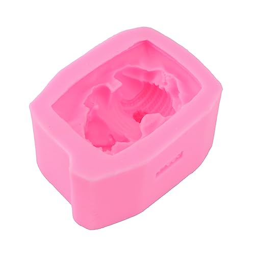 JEWEDECO 1Stk Kuchenform kitchenware kitchen gadget cake decorating Formen zur Seifenherstellung handgefertigte Kerzenform Backgeschirr für die Küche Kuchen dekorative Form Kieselgel Rosa von JEWEDECO