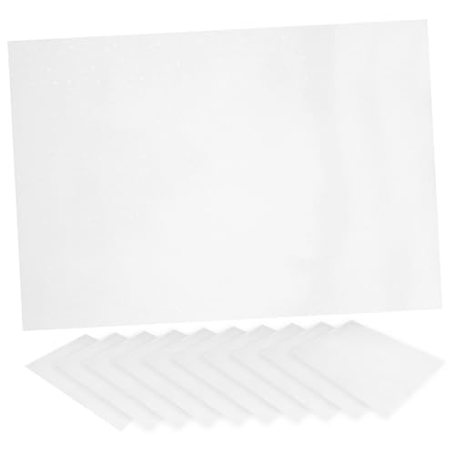 JEWEDECO 20 Blatt Blatt Papierfolie Aufkleberdruckerpapier Aufkleberpapier für Drucker bastelmaterial buntpapier Konstruktionspapiere Etikettenpapier für Drucker PVC selbstklebend Weiß von JEWEDECO