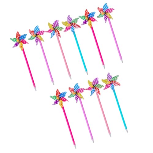 JEWEDECO 20 Stk Windmühlen-kugelschreiber Lustiger Gelstift Kugelschreiber Mit Tinte Stuffer Studentisches Briefpapier Blumenstift Kreativer Kugelschreiber Spitze Spaß Textmarker Plastik von JEWEDECO