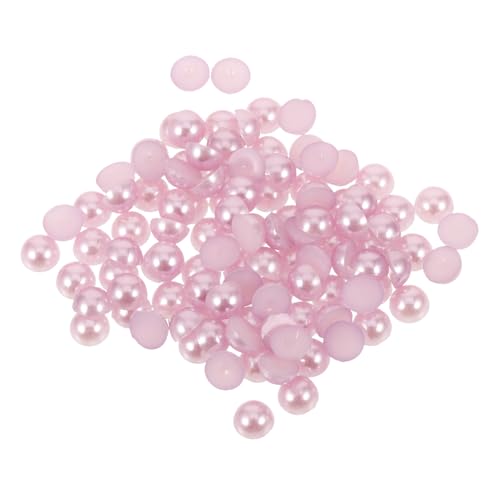 JEWEDECO 200st Perlenfleck Exquisite Diy-perle Perle Mit Flacher Rückseite Perlenanhänger Für Diy-kleidung Keine Lochperlen Diy-kunst-flatback-perlen Friseuranhänger Abs Lavender von JEWEDECO