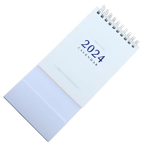 JEWEDECO 2023 Tischkalender 2024 Staffelei Kalender Stehender Kalender Desktop-kalender 2024 Schreibtischplaner 2024 Kalenderschreibtisch Wandkalender 18-monats-planerkalender Blue Papier von JEWEDECO