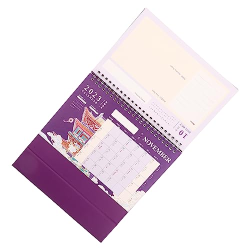 JEWEDECO 2023 Tischstaffeleien Zum Malen Stehtischkalender Desktop-kalender-ornament Stehpult Desktop-staffelei Dekorativer Schreibtisch Dekor Für Büro Kalenderdekoration Papier von JEWEDECO