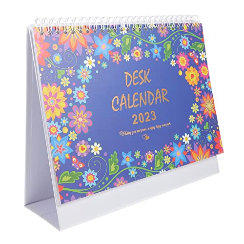 JEWEDECO 2023 Vollständiger englischer Tischkalender schreibtisch dekoration tischkalender basteln 365 Tischkalender Zeltkalender staffelei Tischkalender zum Aufstellen Heimkalender Papier von JEWEDECO