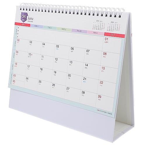 JEWEDECO 2024 Schreibtisch-dekor Leerer Kalender Extra Großer Tischkalender To Do Liste Pad Kalender Tisch-staffelei-kalender Bürodekoration Chinesischer Neujahrskalender Papier von JEWEDECO