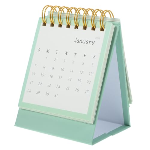 JEWEDECO 2024 Stehender Flip-kalender Tischkalender Zum Aufstellen Notizblock-kalender Desktop-kalender Monatlicher Tischkalender Neuheit Kalenderdekor Täglich Stehender Kalender Papier von JEWEDECO