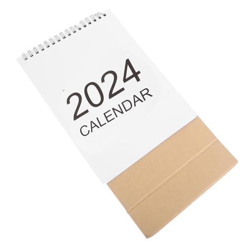 JEWEDECO 2024 Tischkalender Mini-kalender Klappkalender Für Den Schreibtisch Staffelei Kalender Büro-schreibtisch-dekor Planer Kalender Flip-desktop-kalender Taschenkalender Papier von JEWEDECO