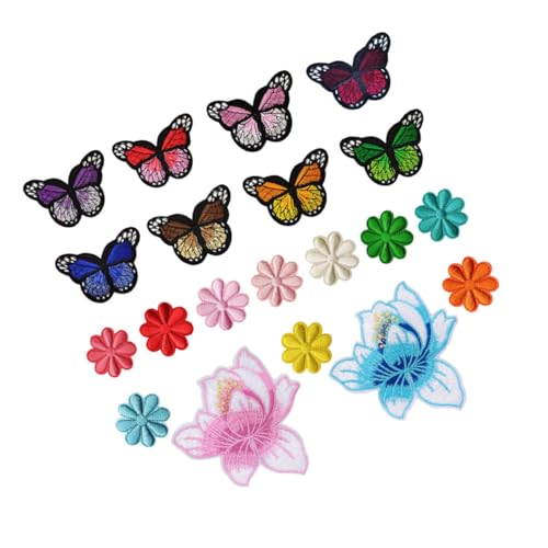 JEWEDECO 20Pcs Stück Applikationen Für Kleidung Nähen Sie Flecken Kleidungsstücke Stoff Accessoires Auf Stoffzubehör von JEWEDECO