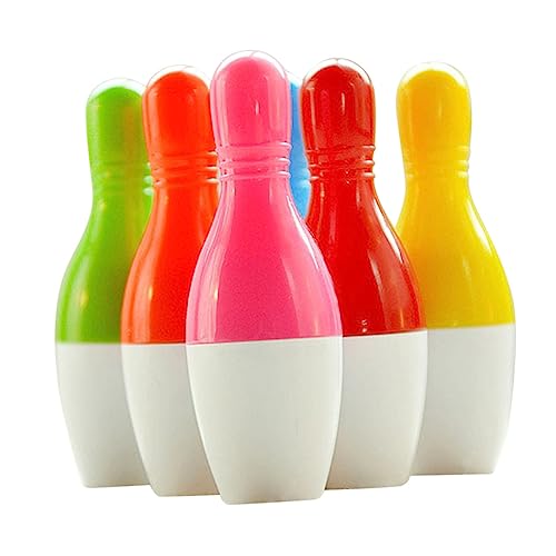 JEWEDECO 20St Einziehbarer Bowling-Stift Mini-Bowling-Pins neuartige flauschige Stifte Mini-Bowlingspiel kugelschreiber ballpoint pen entzückende einziehbare Stifte tragbarer Stift Plastik von JEWEDECO