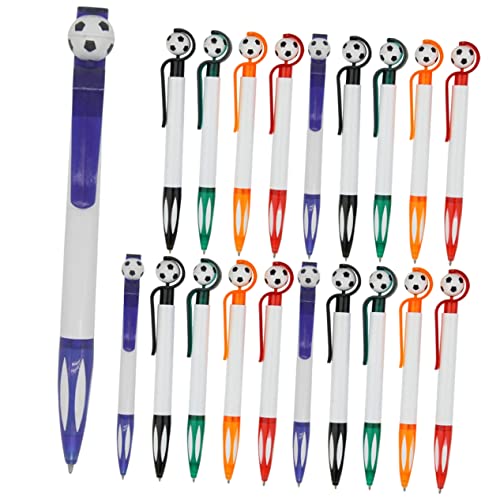 JEWEDECO 20St Fußball Kugelschreiber Stifte für Studenten Punkt Stifte schwarze Kugelschreiber ballpoint pen kugleschreiber Schreibstift in Fußballform Scrapbooking-Stifte Plastik von JEWEDECO