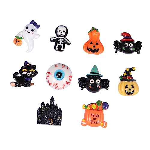 JEWEDECO 20St Harz-Halloween-Accessoires Nailart-Zubehör Halloween Flatbacks selber machen haarschmuck haircharm handytasche Flatback-Anhänger aus Harz Zubehör zur Schmuckherstellung von JEWEDECO