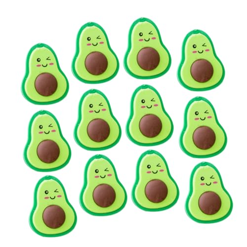 JEWEDECO 20st Avocado-radiergummi 3d-mini-radierer Entzückende Radiergummis Avocadoförmige Radiergummis Mini-obst-radierer Diy Radiergummi Spielzeug Puzzle Radiergummi Spielzeug Karikatur von JEWEDECO